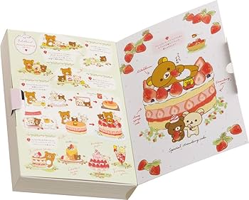 リラックマ15周年 ストロベリーパーティ リラックマのレシピ&ぬいぐるみセット 180517 リラックマ15周年 ストロベリーパーティシリーズ